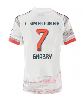 Bayern Munich Serge Gnabry #7 Maglia Gara Trasferta Repliche 2025-26 Donna Maniche Corte Bayern Munich Serge Gnabry #7 Maglia Gara Trasferta Repliche 2025-26 Donna Maniche Corte